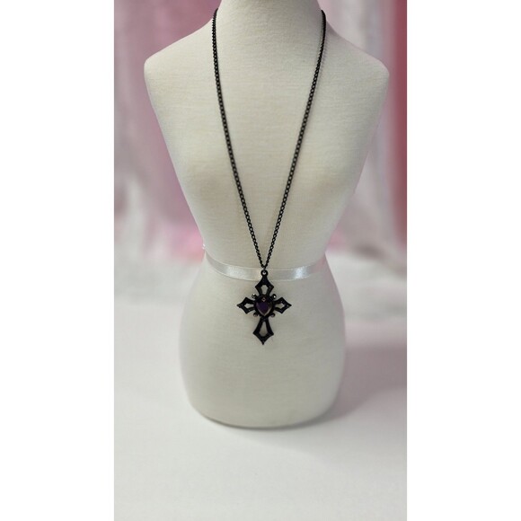 Jewelry Lot Cross Religious Crystal Theme Clean Curated Bundle Free Gift - Picture 6 of 16